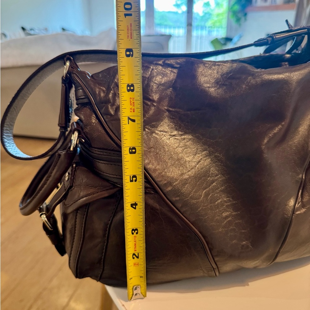 Super RARE 🤎 L.A.M.B. Dark Brown Leather Shoulder Bag by Gwen Stefani - Picture 13 of 13